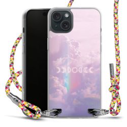 New Carry Case Transparent Stoff colourful/silber