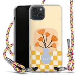 New Carry Case Transparent Stoff colourful/silber