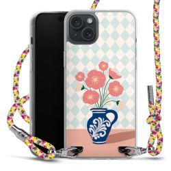 New Carry Case Transparent Stoff colourful/silber