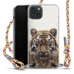 New Carry Case Transparent Stoff colourful/silber