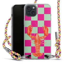 New Carry Case Transparent Stoff colourful/silber