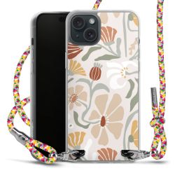 New Carry Case Transparent Stoff colourful/silber