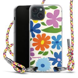 New Carry Case Transparent Stoff colourful/silber