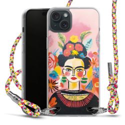 New Carry Case Transparent Stoff colourful/silber