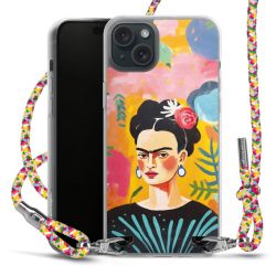 New Carry Case Transparent Stoff colourful/silber