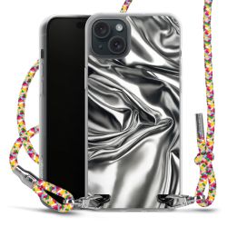 New Carry Case Transparent Stoff colourful/silber