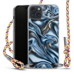 New Carry Case Transparent Stoff colourful/silber