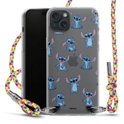 New Carry Case Transparent Stoff colourful/silber