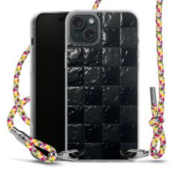 New Carry Case Transparent Stoff colourful/silber