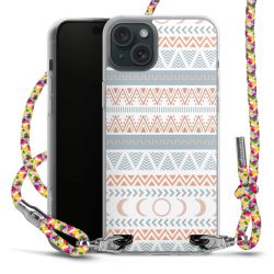 New Carry Case Transparent Stoff colourful/silber