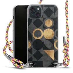 New Carry Case Transparent Stoff colourful/silber