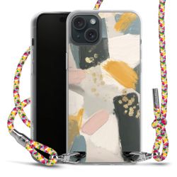 New Carry Case Transparent Stoff colourful/silber