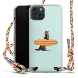 New Carry Case Transparent Stoff colourful/silber