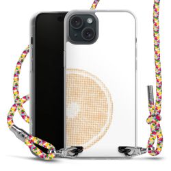 New Carry Case Transparent Stoff colourful/silber