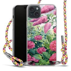 New Carry Case Transparent Stoff colourful/silber