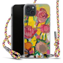 New Carry Case Transparent Stoff colourful/silber