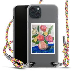 New Carry Case Transparent Stoff colourful/silber