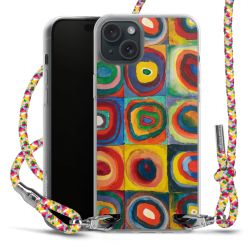 New Carry Case Transparent Stoff colourful/silber