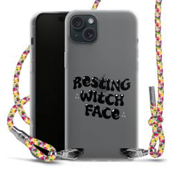 New Carry Case Transparent Stoff colourful/silber