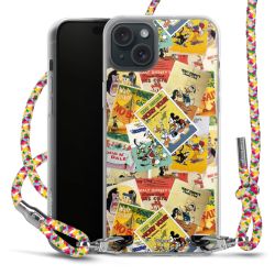 New Carry Case Transparent Stoff colourful/silber