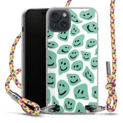 New Carry Case Transparent Stoff colourful/silber