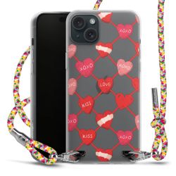 New Carry Case Transparent Stoff colourful/silber