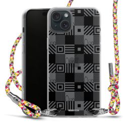 New Carry Case Transparent Stoff colourful/silber