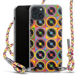 New Carry Case Transparent Stoff colourful/silber