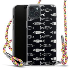 New Carry Case Transparent Stoff colourful/silber