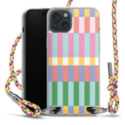 New Carry Case Transparent Stoff colourful/silber