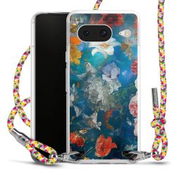 New Carry Case Transparent Stoff colourful/silber