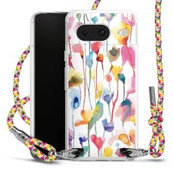 New Carry Case Transparent Stoff colourful/silber