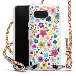 New Carry Case Transparent Stoff colourful/silber