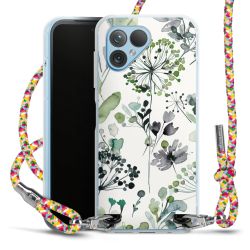 New Carry Case Transparent Stoff colourful/silber