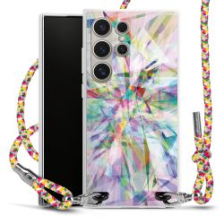 New Carry Case Transparent Stoff colourful/silber