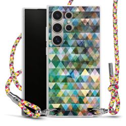 New Carry Case Transparent Stoff colourful/silber