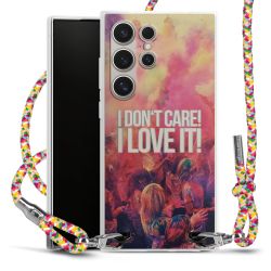 New Carry Case Transparent Stoff colourful/silber