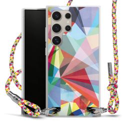 New Carry Case Transparent Stoff colourful/silber