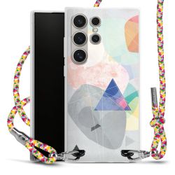 New Carry Case Transparent Stoff colourful/silber