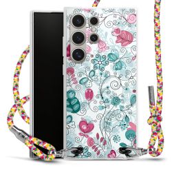 New Carry Case Transparent Stoff colourful/silber