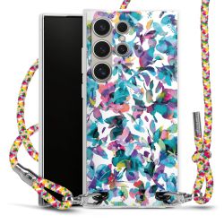 New Carry Case Transparent Stoff colourful/silber