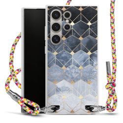 New Carry Case Transparent Stoff colourful/silber