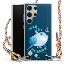 New Carry Case Transparent Stoff colourful/silber