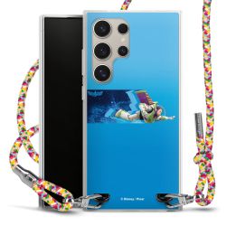 New Carry Case Transparent Stoff colourful/silber