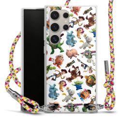 New Carry Case Transparent Stoff colourful/silber