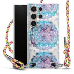 New Carry Case Transparent Stoff colourful/silber