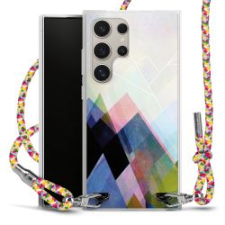 New Carry Case Transparent Stoff colourful/silber