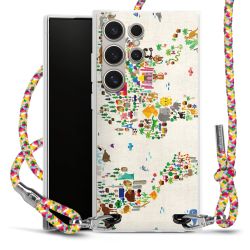 New Carry Case Transparent Stoff colourful/silber