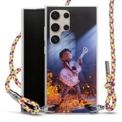 New Carry Case Transparent Stoff colourful/silber