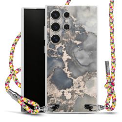 New Carry Case Transparent Stoff colourful/silber